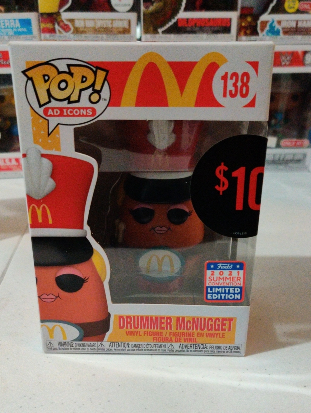 Funko Drummer McNugget Vinyl Figure - Orange, Black, White